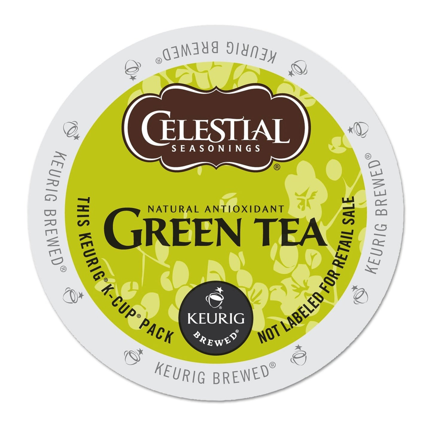 Celestial Seasonings Green Tea K-Cup Portion Pack, 24 Count, Compatible with Keurig Brewers, Model 74-14734