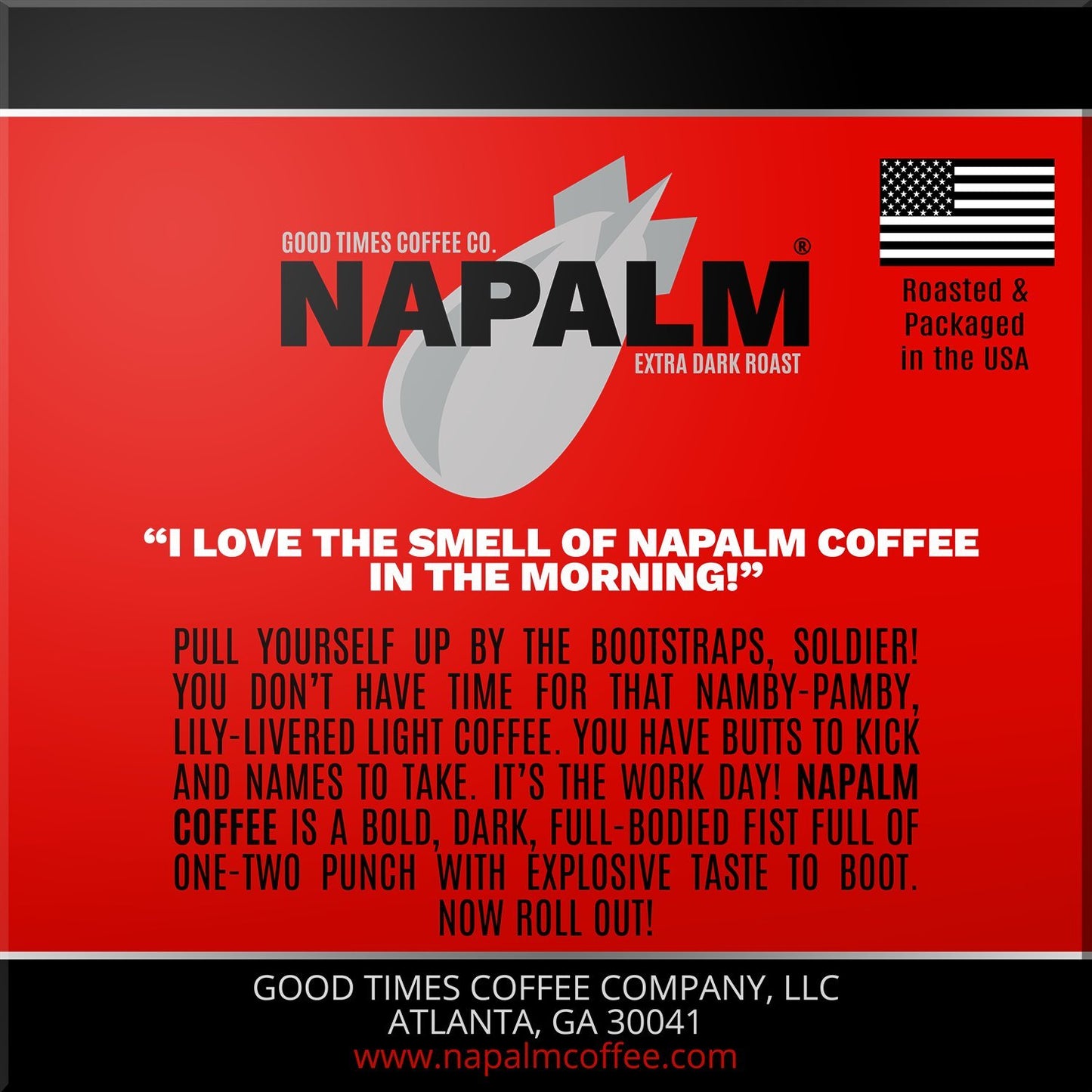 Napalm Coffee Extra Dark Roast, 100% Arabica, Single Serve Cups for Keurig, 12 Count