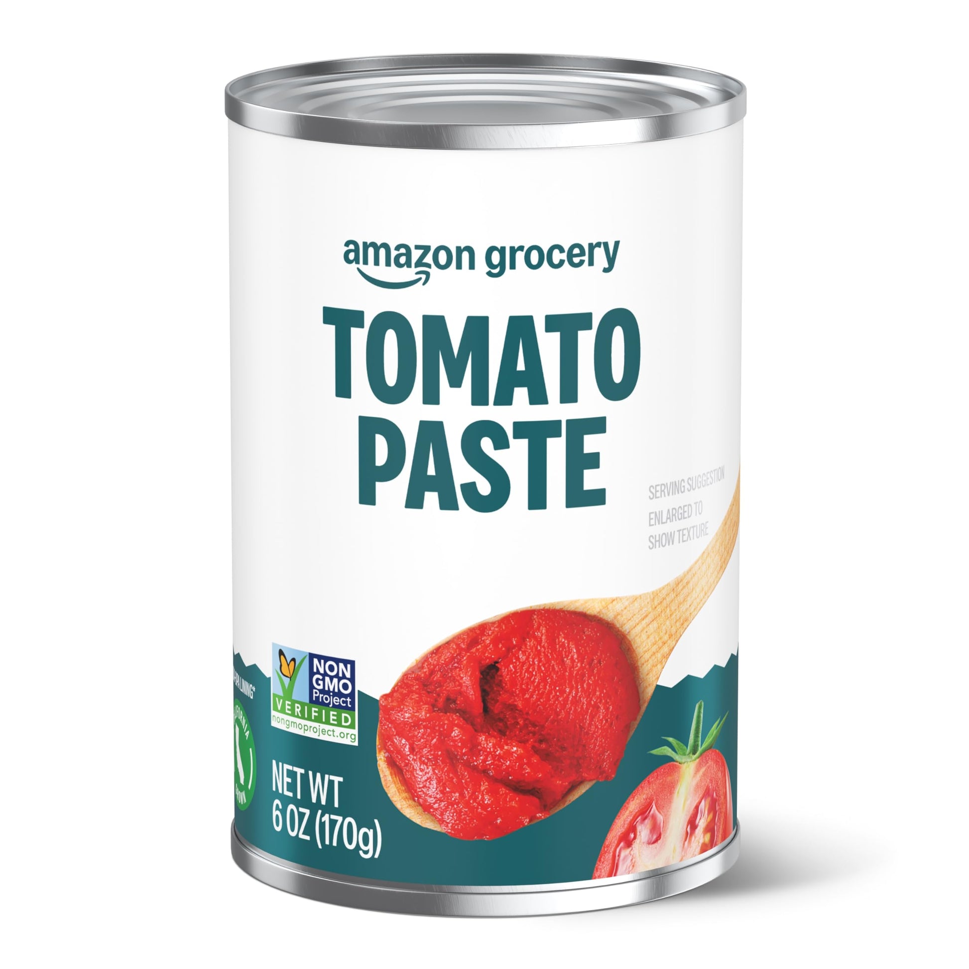 Amazon Grocery Tomato Paste, 6 Oz, Pack of 1, Previously Amazon Fresh, Packaging May Vary