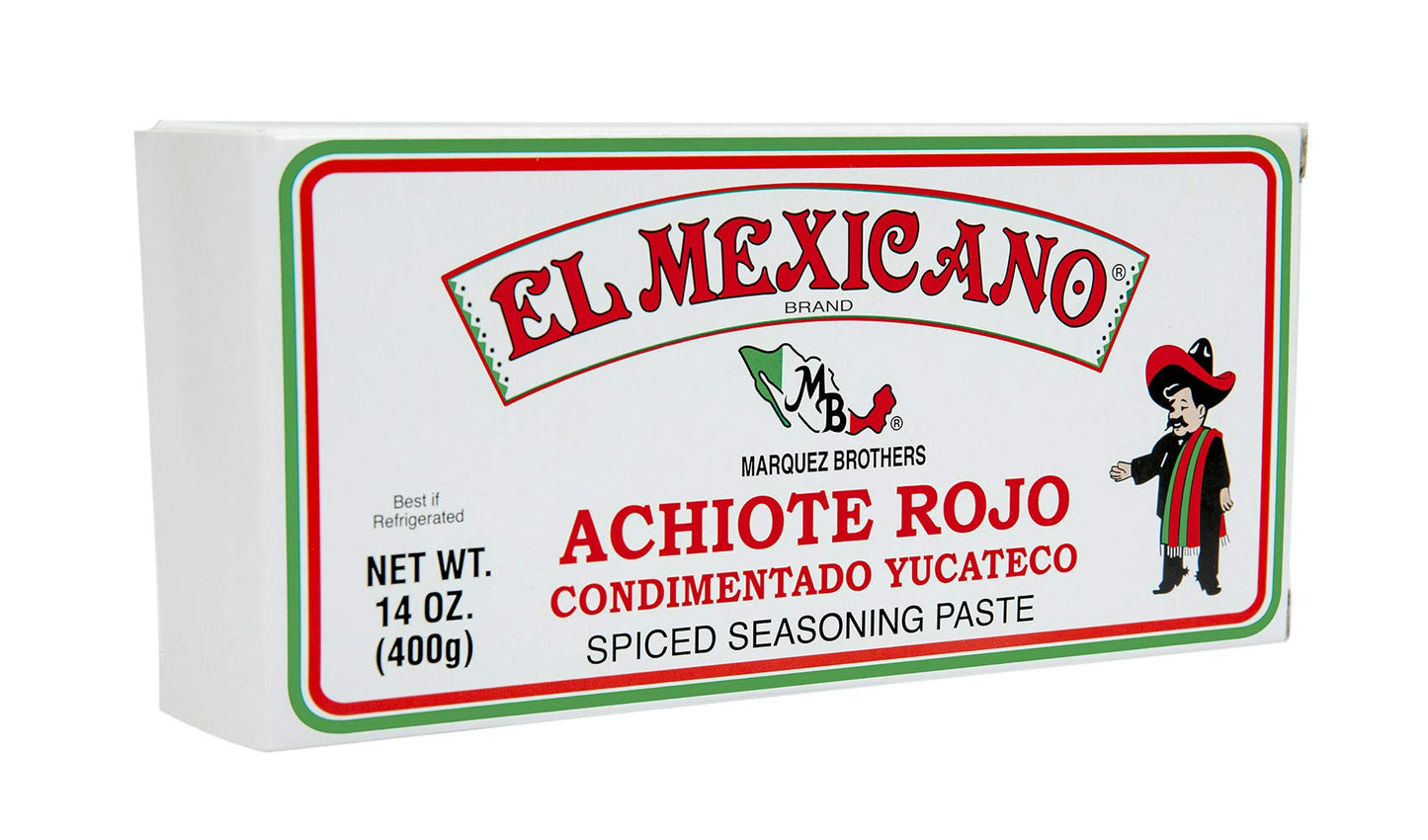 El Mexicano Achiote Paste (Red, 14 Oz 4 Pack)