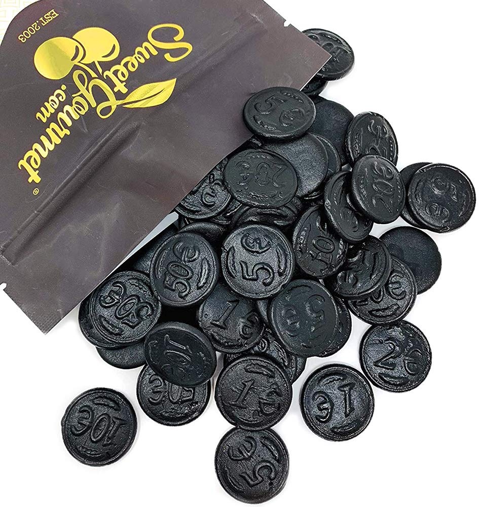 Gustaf'S Premium Dutch Licorice | Salted Licorice Coins | Bulk Candy | 1 Pound (453G)