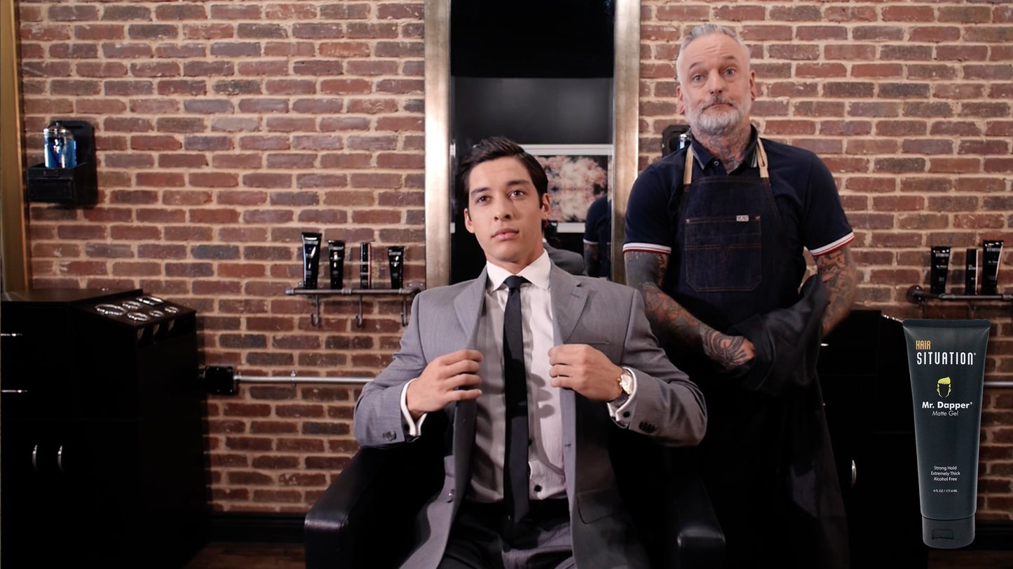 Mr. Dapper Gel, Mr. Vibrant Shampoo And Travel Bag