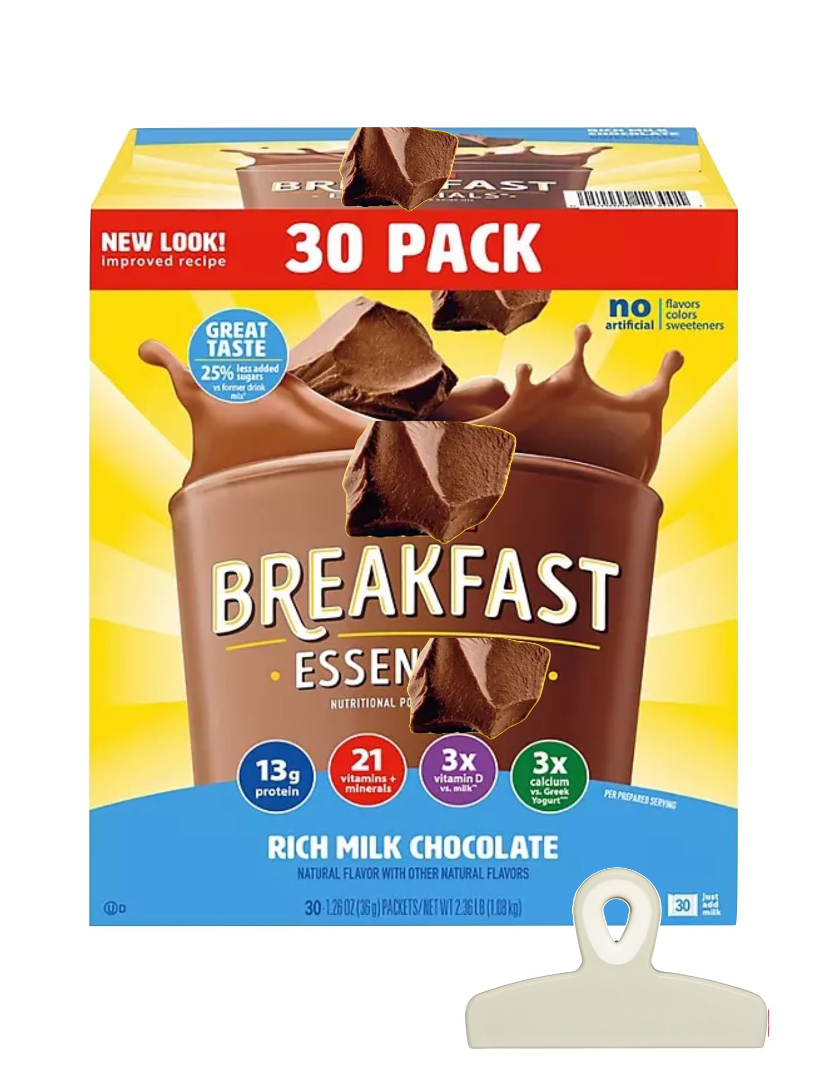 Generic Breakfast Essentials Chocolate Nutritional Drink Mix Powder, 30 Count, 0.04 Ounce Packs