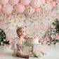 Ahaoray Half Way To One Cake Topper - Rose Gold Glitter 6 Months Birthday Decorations Supplies - Half Birthday Decorations Baby