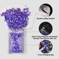 HUEBEATY 6-in-1 Purple Edible Pearls Sprinkles, Sanding Sugar for Cake Decorating, Cupcakes, Cookies & Ice Cream - 180g, Edible