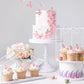 50Pcs Edible Pink Butterfly Cupcake Toppers Edible Wafer Paper Butterfly Decorations For Women Girls' Happy Birthday Cake Topper