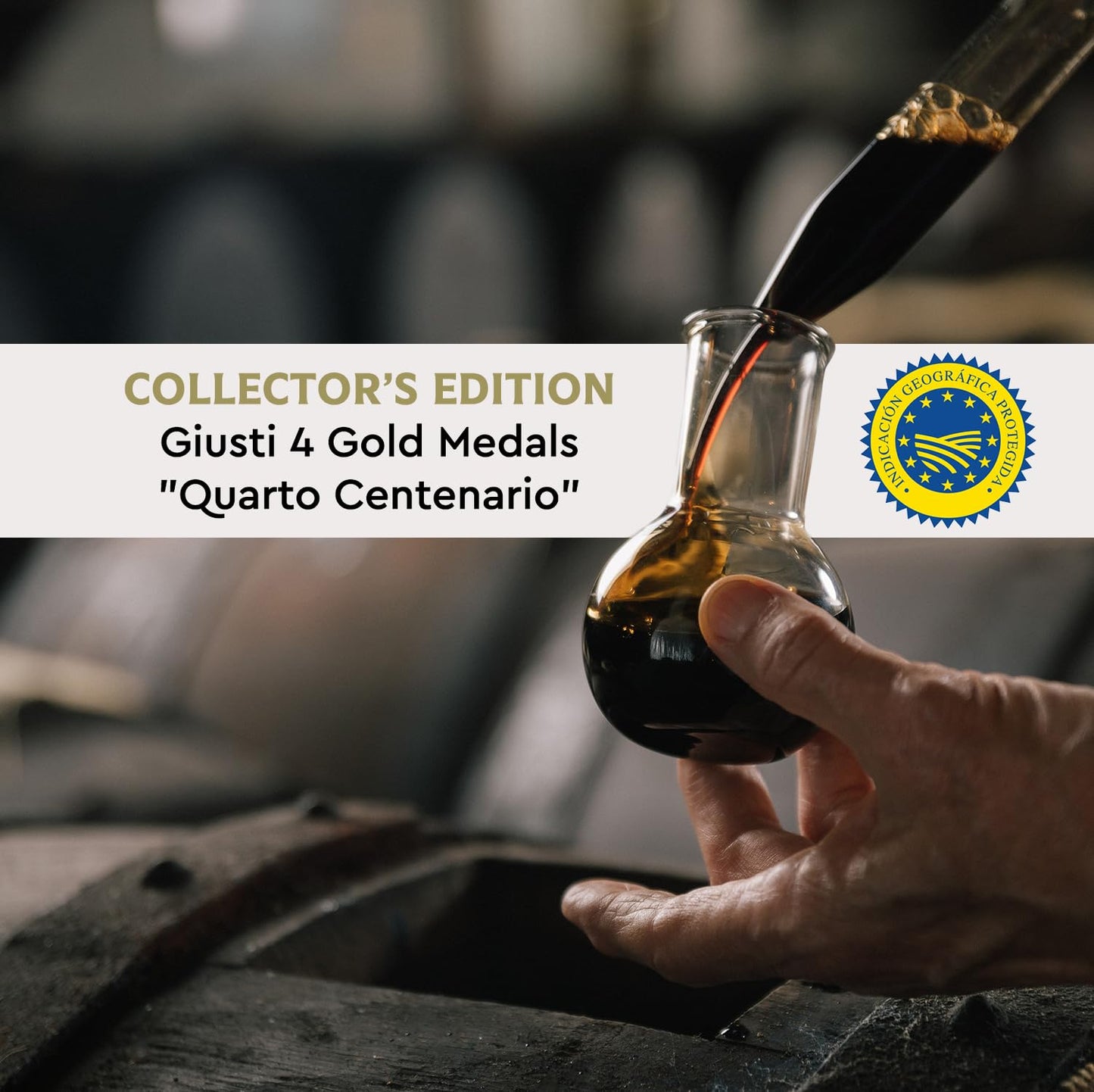 Giusti Balsamic Vinegar Of Modena Igp – Extra Thick & Rich Aceto Balsamico Di Modena, Matured In Traditional Aging Casks - 4 Gold Medals, Made In Italy, In Gift Box - 8.45 Fl Oz (250 Ml) -Pack Of 1