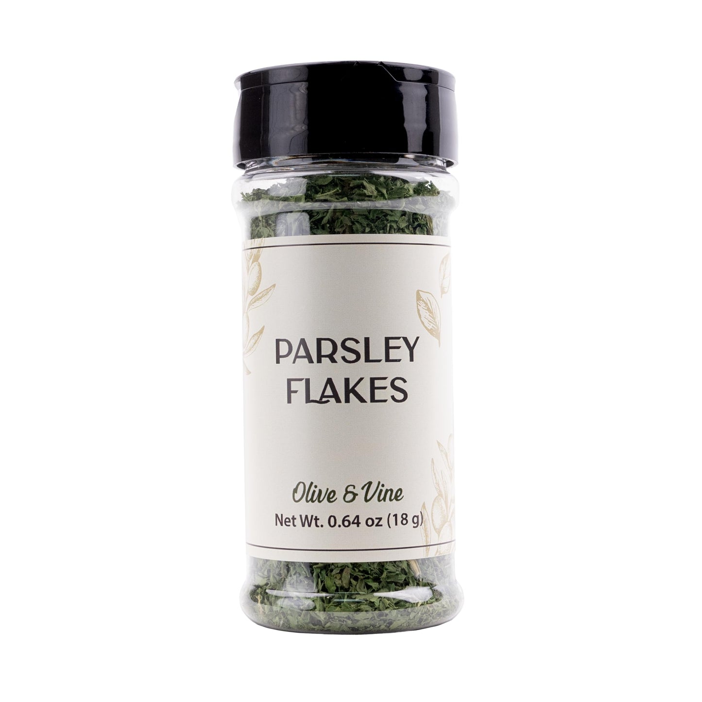 Olive & Vine Parsley Flakes, Fresh Herbal Flavor, Seasoning For Soups, Salads, Pasta, Rich Tradition, Authentic Taste, For Global Recipes (0.64 Ounce)