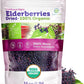 Certified USDA - 100% Organic Dried Elderberries - 1lb Bulk - Non-Irradiated  Non-Gmo  Whole Black Elderberry Immune Support For Making Elder Syrup  Gummies  Tea - Raw Vegan Sambucus 1 Pound