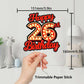 Happy 26Th Birthday Cake Topper Fluorescent Flashing Night Out Hen Movie Nightclub Theme Decor Supplies Woman Man Happy Birthday