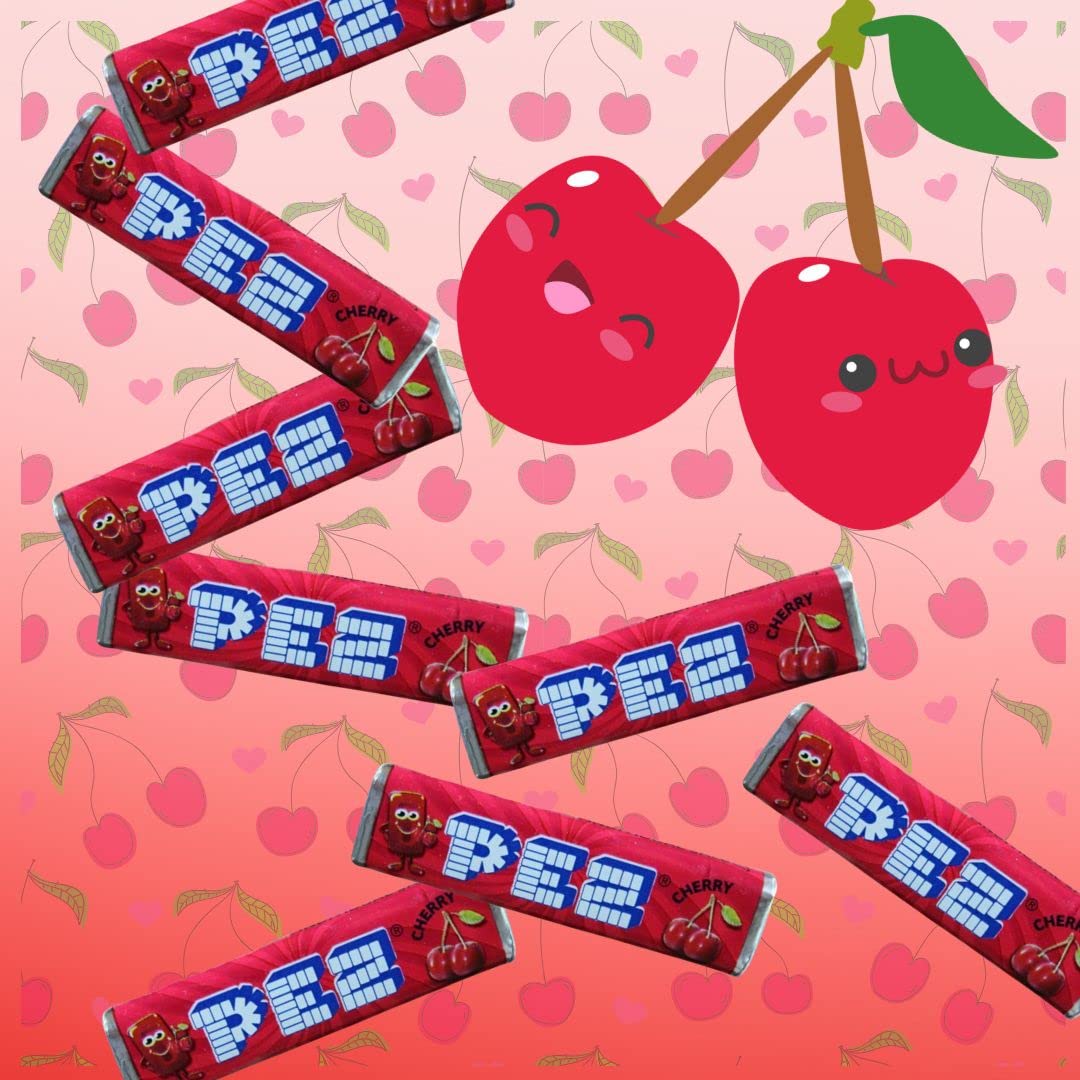 Pez Candy Refill Rolls, (25 Count) Choose Your Favorite Flavor! (Cherry)