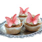 52 Pieces Edible Wafer Paper Butterfly Cake Decoration, Suitable For Weddings, Birthdays, Christmas Parties To Decorate Cookies,