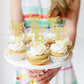 Ercadio 24 Pack Sweet 16 Cupcake Toppers Gold Glitter Age Sixteen Cupcake Picks Anniversary 16Th Kids Birthday Party Cake Decors