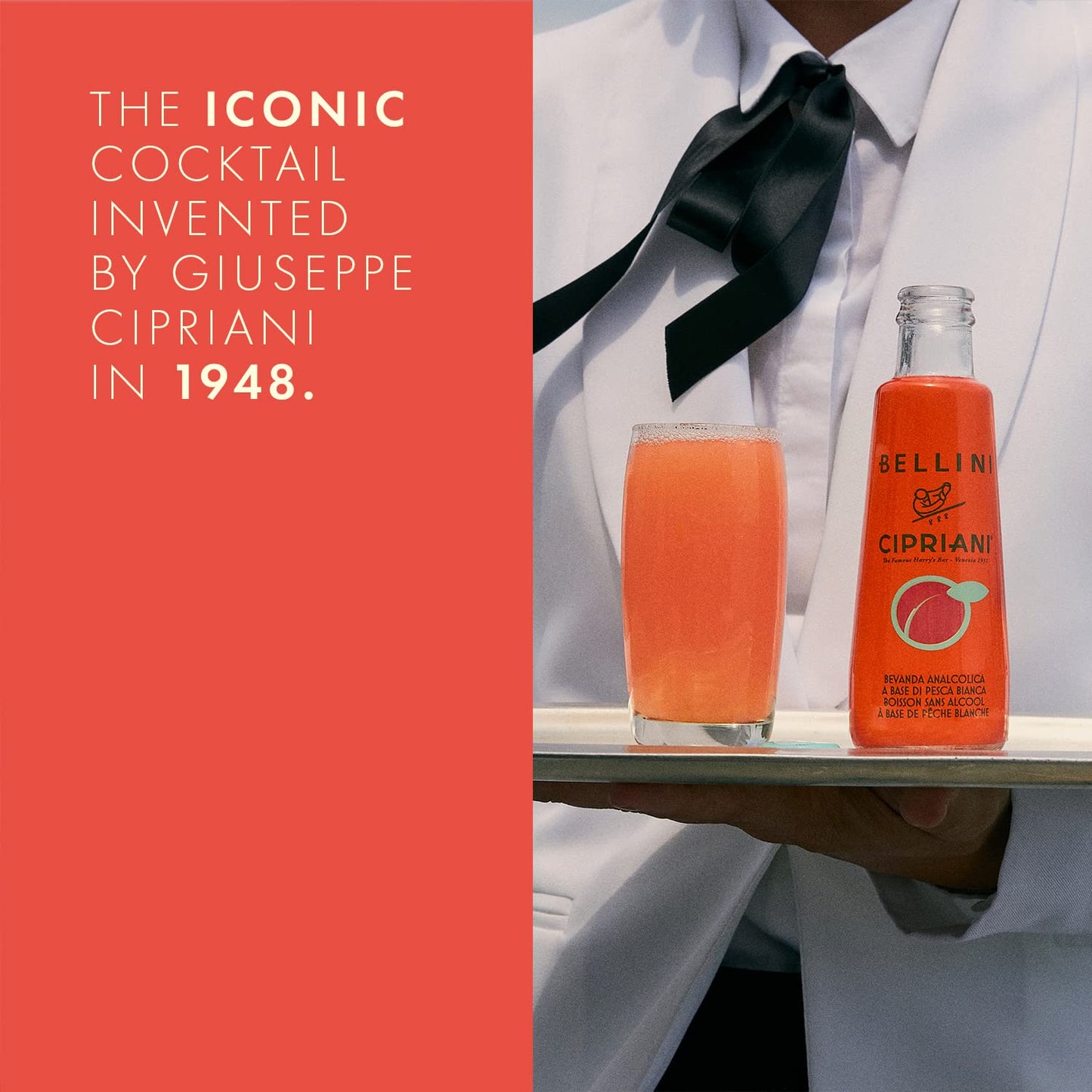 Cipriani White Peach Virgin Bellini Mix 4 -6.09 fl oz