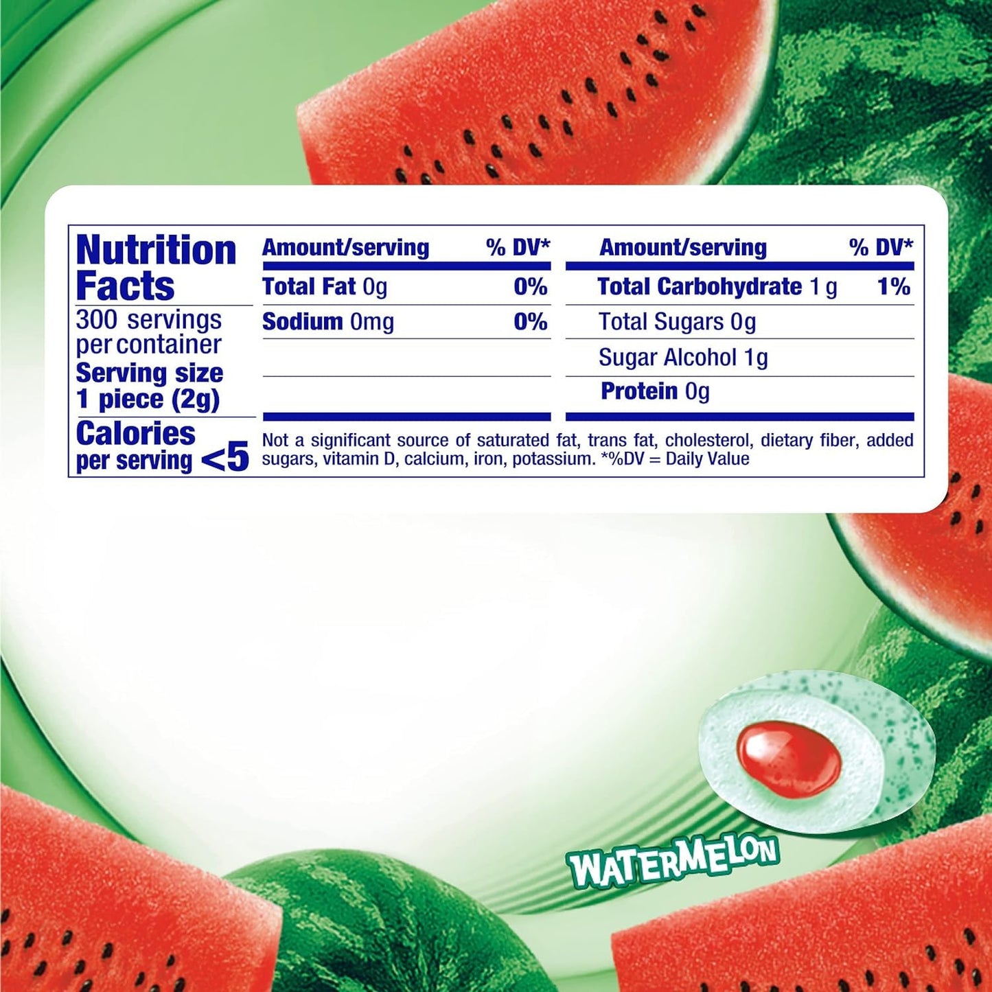 Mentos Pure Fresh Sugar-Free Chewing Gum with Xylitol, Watermelon, Holiday Candy, Bulk, 50 Piece Bottle (Pack of 6)
