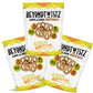 BeyondChipz Low Carb Pretzels, Garlic Butter, Keto Friendly, 8oz Family Size (Pack of 3), 2g Net Carbs, 18g Protein