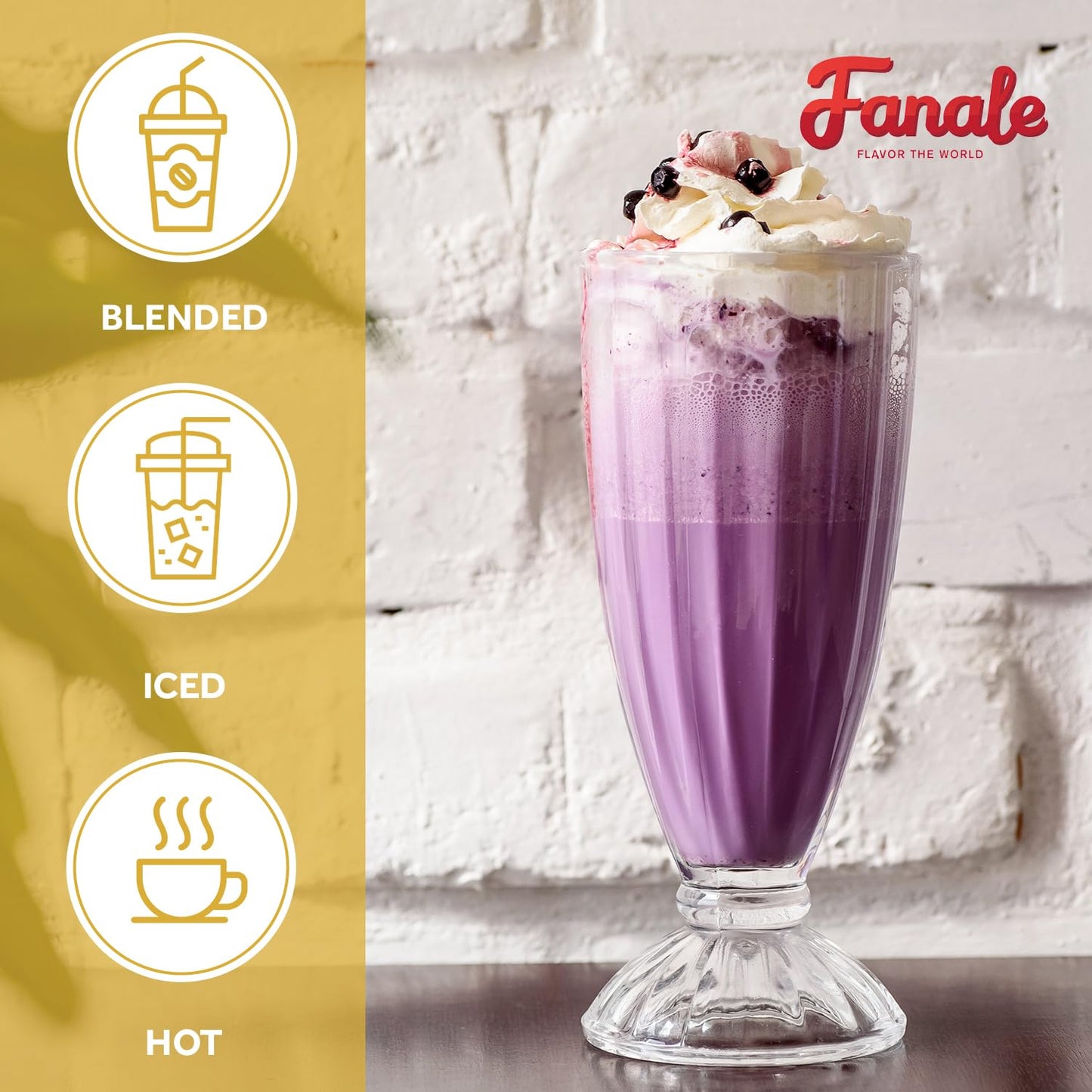 Fanale Premium Ube Taro Bubble Tea Flavoring Powder | Purple Sweet Potato Powder | Perfect For Baking, Smoothies, Desserts And D