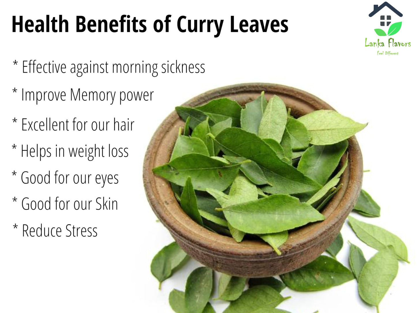 Dried Curry Leaves 0.7 Oz (20 g) Whole Herbs Leaf for Asian Spices Food Natural Air Dried Kari Patta Aromatic Flavors - Lanka Fl