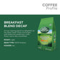 Green Mountain Coffee Roasters Breakfast Blend Decaf, Whole Bean Coffee, Light Roast, Bagged 18 oz (Pack of 3)