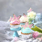 Cyodoos 30Pcs Pink Gold Edge Mixed Size Lively 3D Waterproof Swllowtail Butterfly Cupcake Topper For Girls Womens Happy Birthday Wedding Party Cake Wall Party Food Decorations