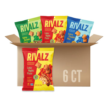 Rivalz Variety Stuffed Snacks - Delicious & Nutritious Veggie Snack Bites - Vegan, Gluten Free, & Non-Gmo - Zero Added Sugar And