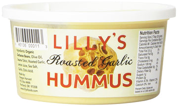 Lilly'S, All Natural Hummus Roasted Garlic, 12 Oz