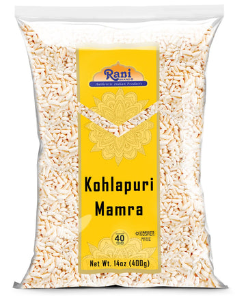Rani Kohlapuri Mumra (Puffed Rice) 14oz (400g) ~ All Natural | No Color | Gluten Friendly | Vegan | NON-GMO | Kosher | No Salt o