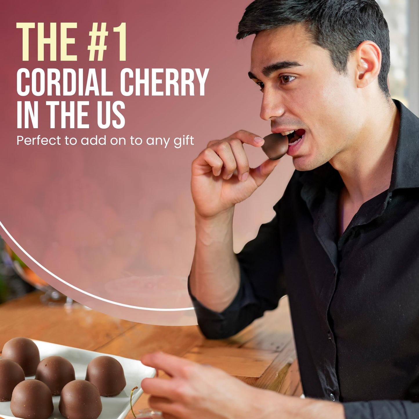 Queen Anne Dark Chocolate Covered Cordial Cherries, 6.6 oz (Pack of 2), 10 Piece Gift Box, Whole Maraschino Cherry, Holiday Candy