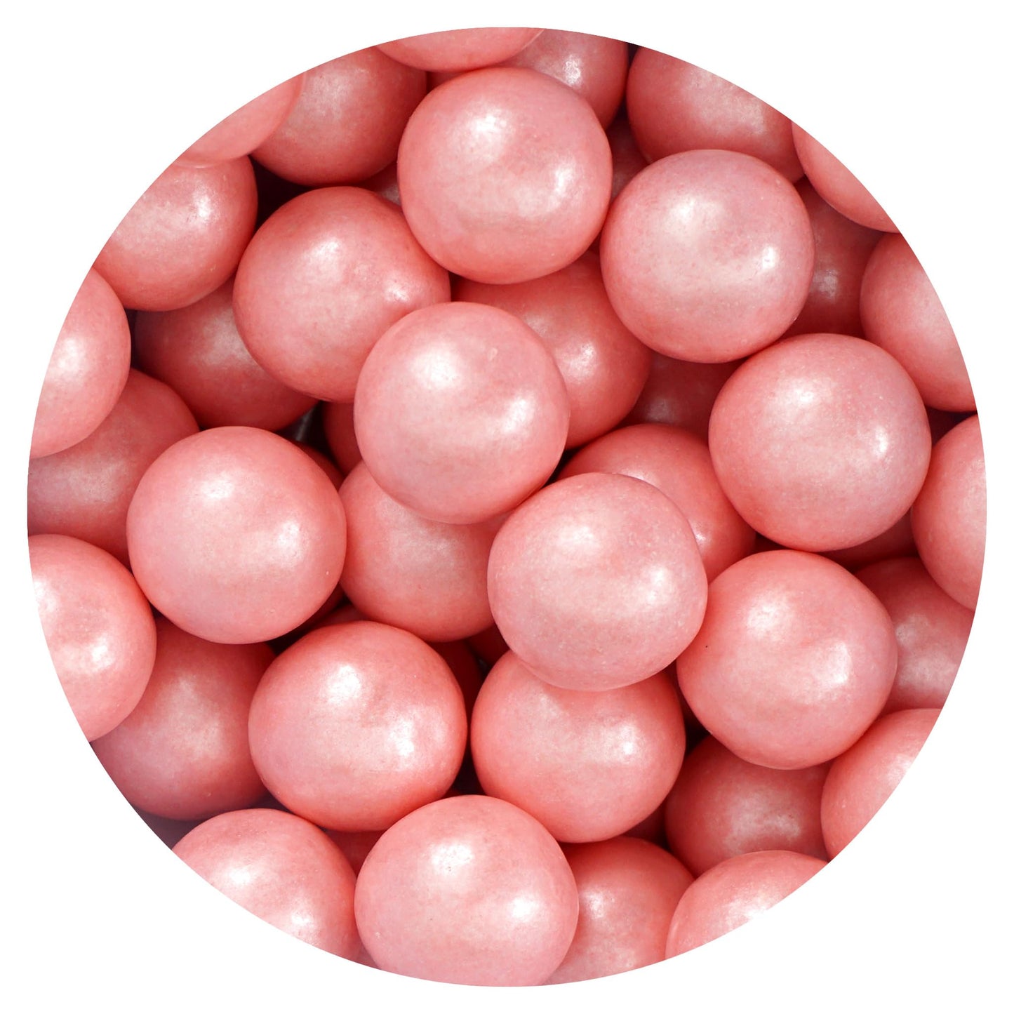 Pink Shimmer Gumballs 1 Inch Gumballs, 2 Pound Bulk Pink Candy (Approx. 110 Pieces), Pink Candy, Gumballs 1 Inch Pink Shimmer, T