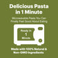 Pasta Zing Tomato & Basil Pasta, Authentic Italian Al-Dente Texture, Ready in 1 Minute, Made with Durum Wheat, 14g Protein 8.6g