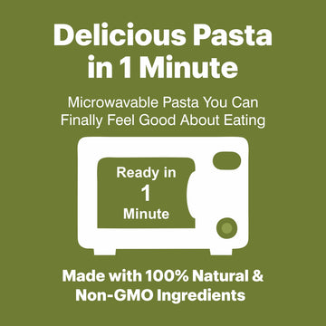 Pasta Zing Tomato & Basil Pasta, Authentic Italian Al-Dente Texture, Ready in 1 Minute, Made with Durum Wheat, 14g Protein 8.6g