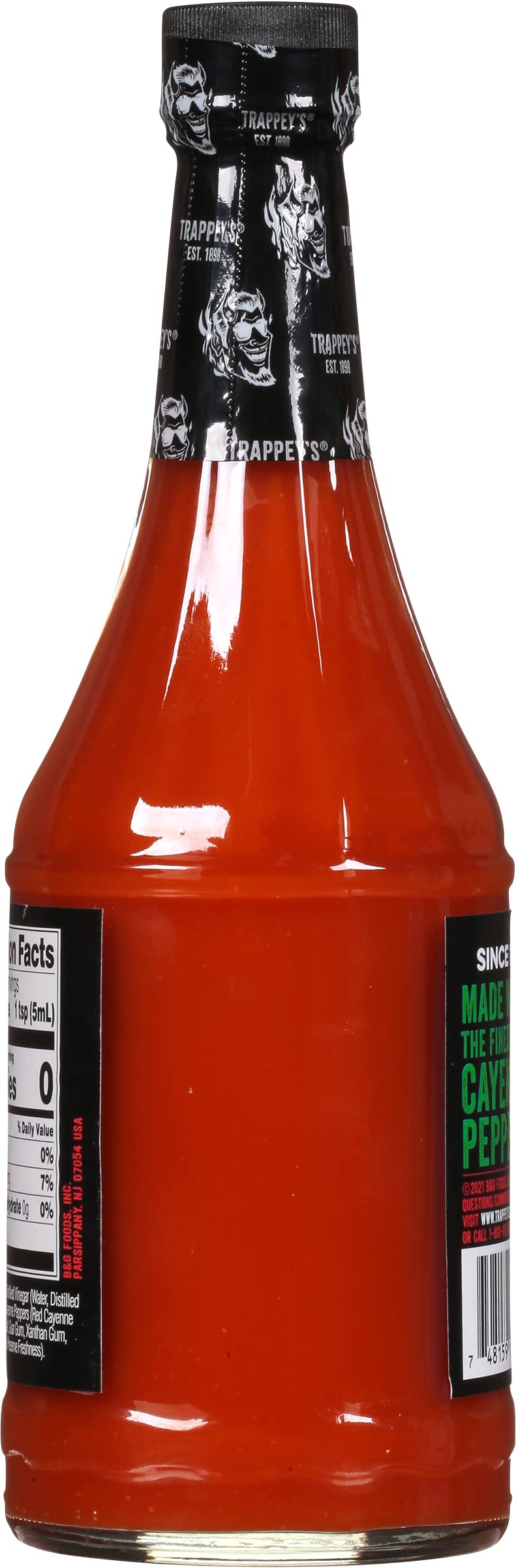 Trappey's Red Devil Sauce Hot, 12 Fl Oz - Spicy Red Hot Sauce for Cooking & Dipping, Ideal for BBQ & Flavoring Meals