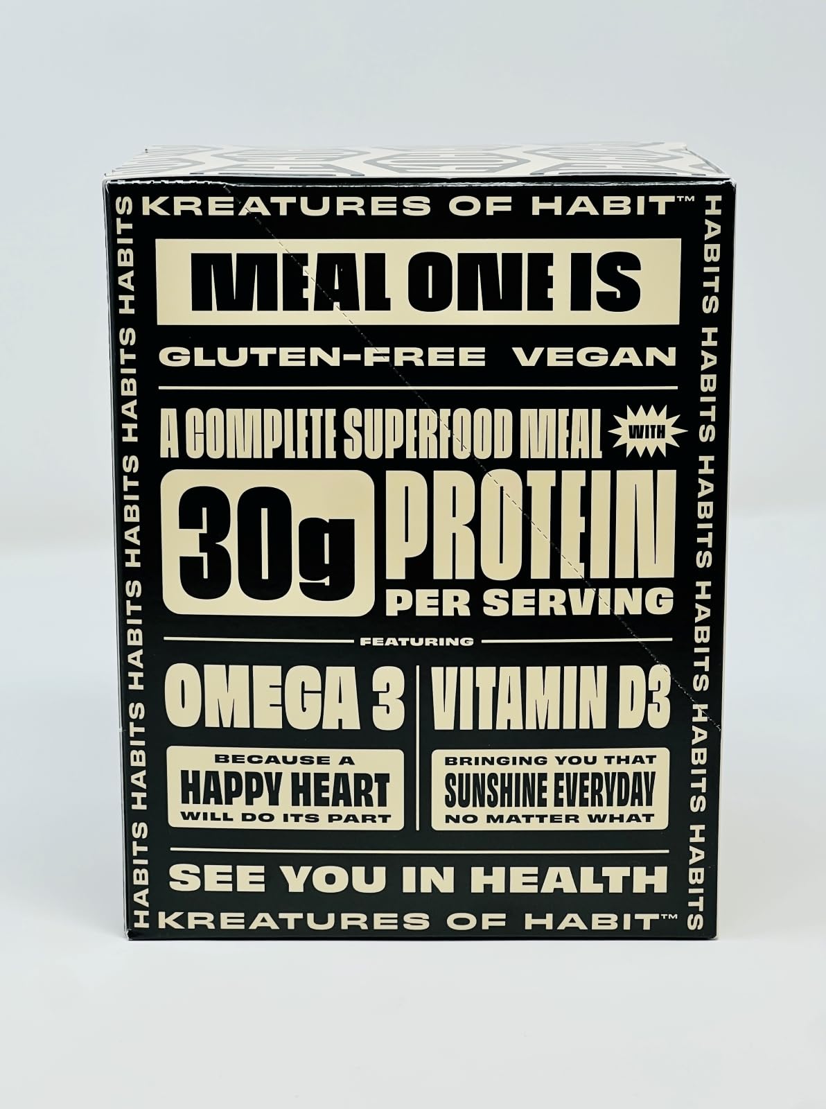 Kreatures Of Habit Meal One | Overnight & Instant Superfood Protein Meal Replacement | Gluten Free, Dairy Free, 30G Of Plant Based Protein, With No Added Sugar (7 Pack, Variety)