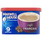 Maxwell House International Cafe Flavored Instant Coffee, Cafe Francais, 7.6 Ounce Canister