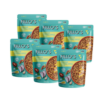 Fillo'S Peruvian Quinoa And Lentils - Ready To Eat Quinoa With Lentils, Gluten-Free, Preservative-Free, Microwavable Meals, Non-
