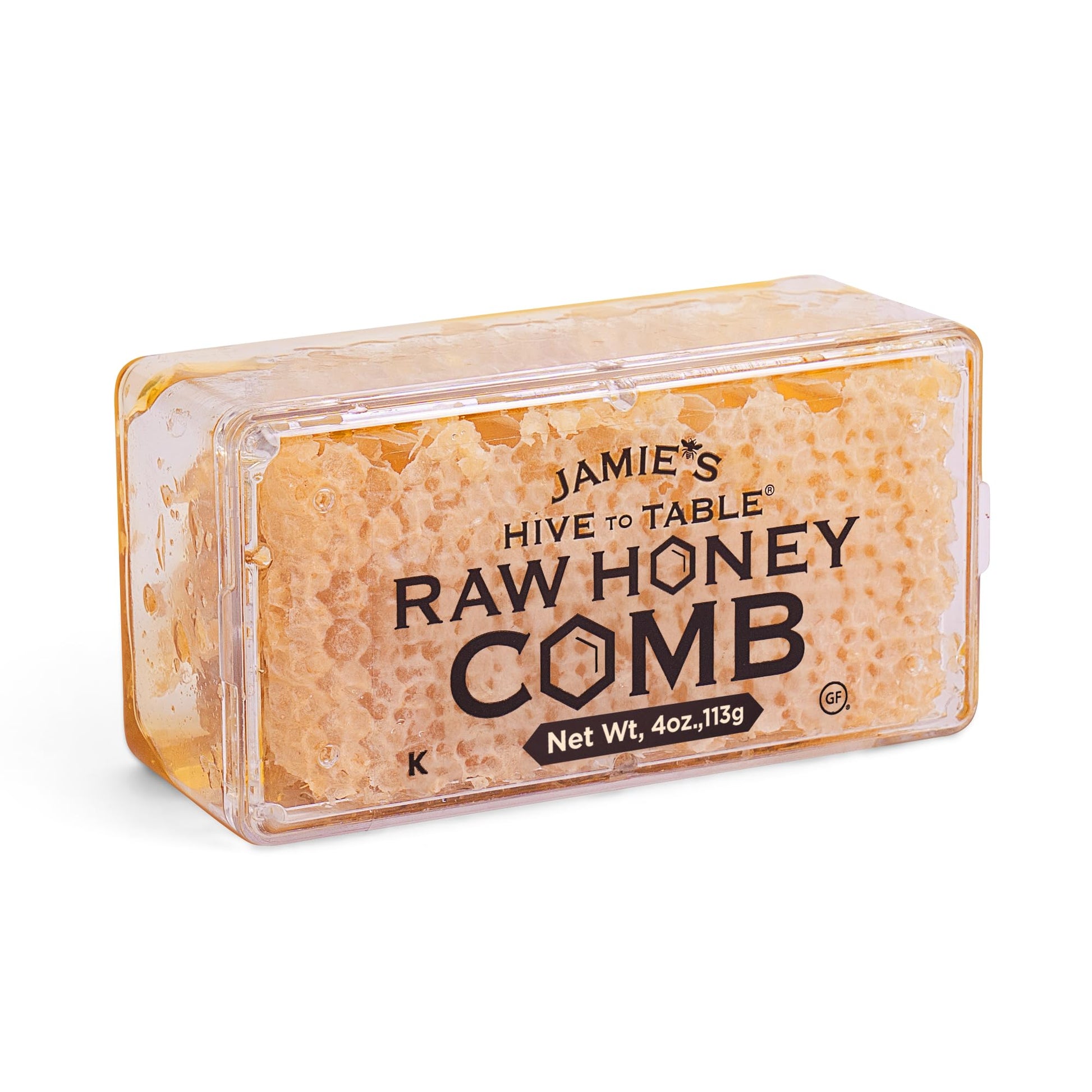 Jamie's Hive To Table 100% Raw Georgia Honey Comb, 4 Oz - All-Natural Pure Georgia Honey Comb - Fresh Honeycomb, No Additives or