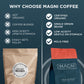 Magni Coffee - Whole Beans - Medium Roast - Low Acid - Single Origin Usda Organic Non-Gmo Beans Third Party Tested For Mycotoxins & Pesticides - Fair Trade -12 Oz