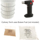 Dean Jacobs Quick & Delicious Creme Brulee Gift Set with Culinary Torch for Caramelizing Tops