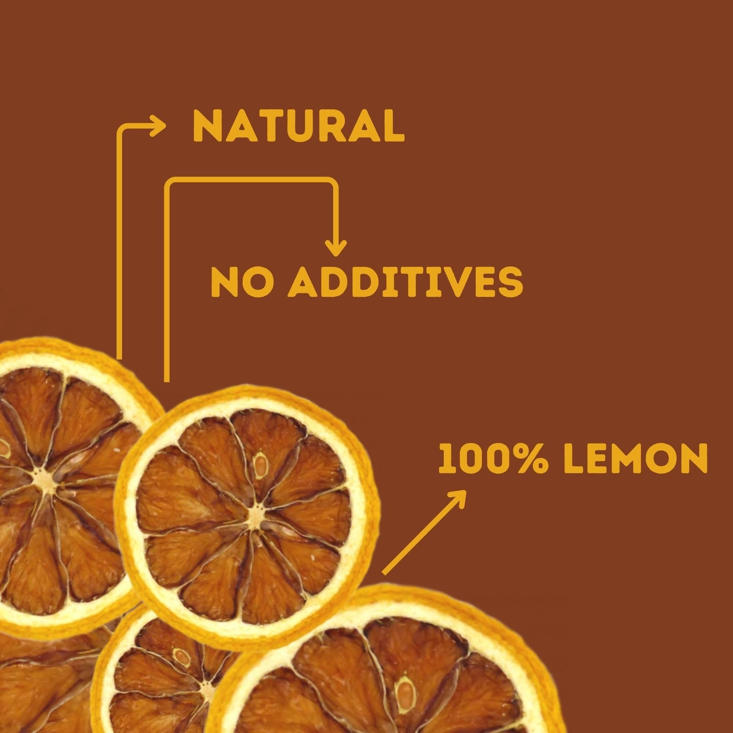 Dried Lemon Slices,Dehydrated Lemon Slices 2.11Oz(60G)