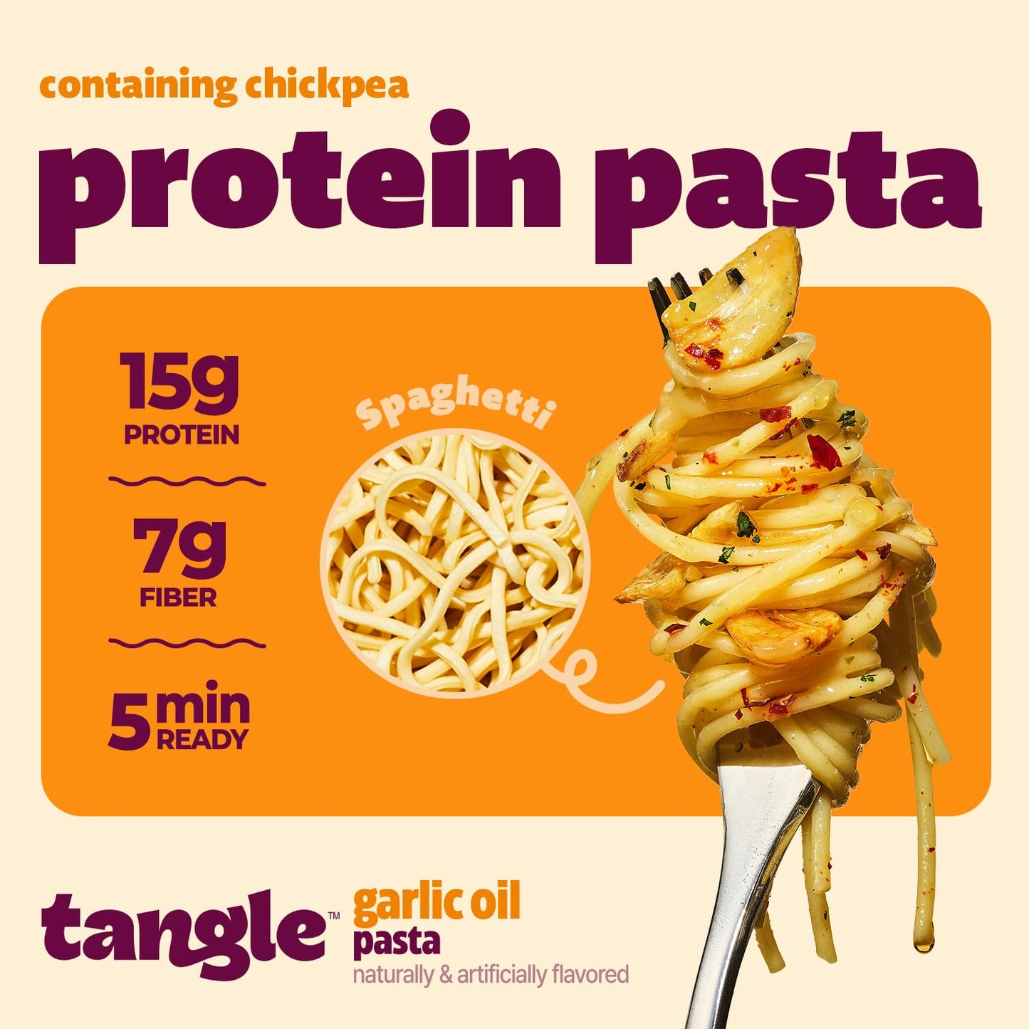 SAMYANG Tangle Garlic Oil Pasta Bowl Set, 3.52 oz (100g) x 6 Bowls, 45.72 cm Height