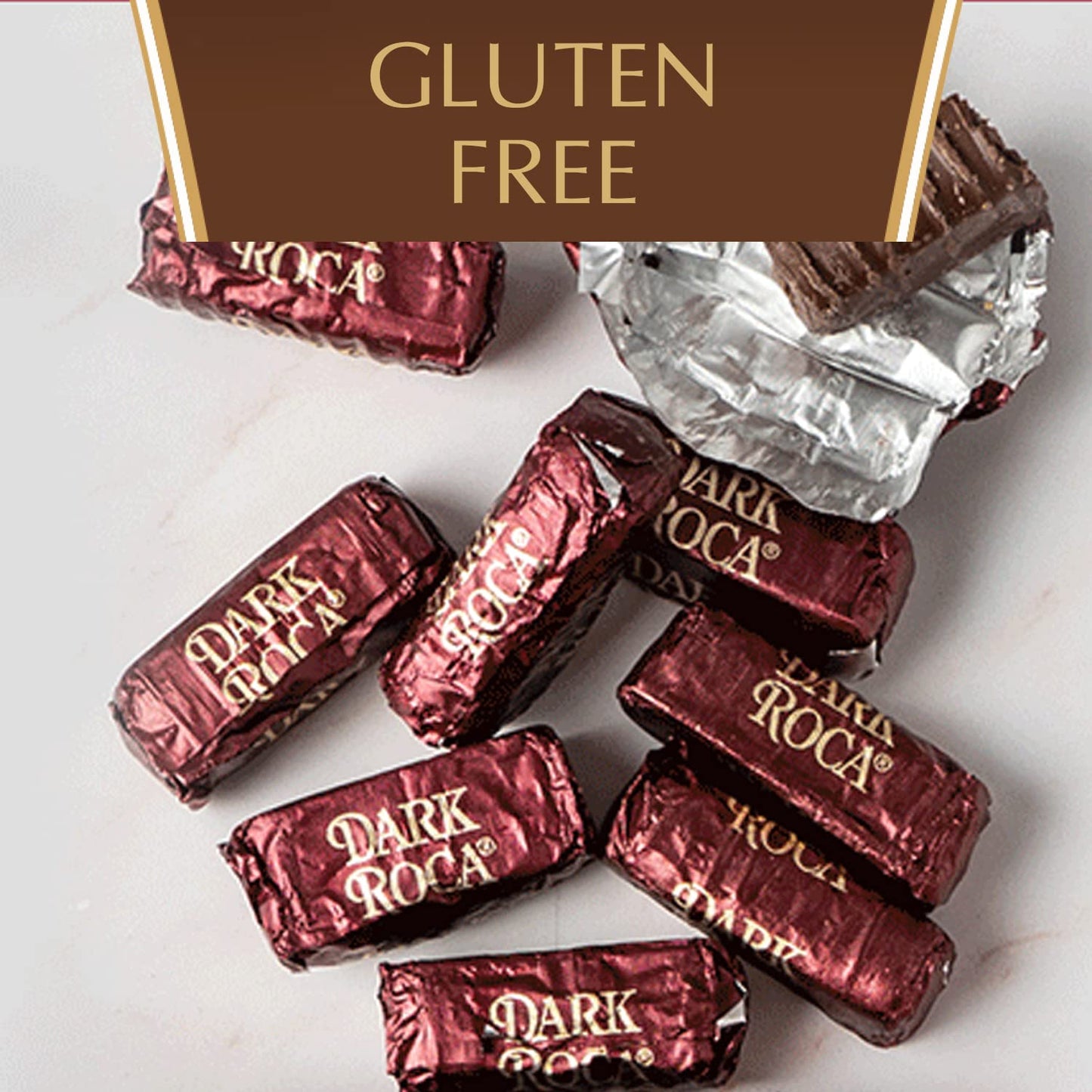 Almond Roca Pack Of 1-4.5Oz Individually Wrapped Dark Chocolate Candy - Buttercrunch Toffee With Almonds Covered In Chocolate - Gluten Free, Kosher, Chocolate
