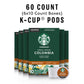 Starbucks K-Cup Coffee Pods, Medium Roast Coffee, Colombia, 100% Arabica, 6 Boxes (60 Pods Total)