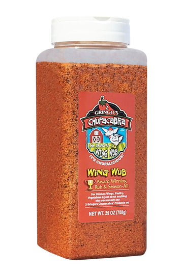 2 Gringos Chupacabra Wing Wub Seasoning, 25 Ounces, Cooking Flavoring, Pack of 1