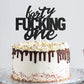 Forty One Black Glitter Cake Toppers 41 Years Old 41St Birthday Party Decorations Supplies