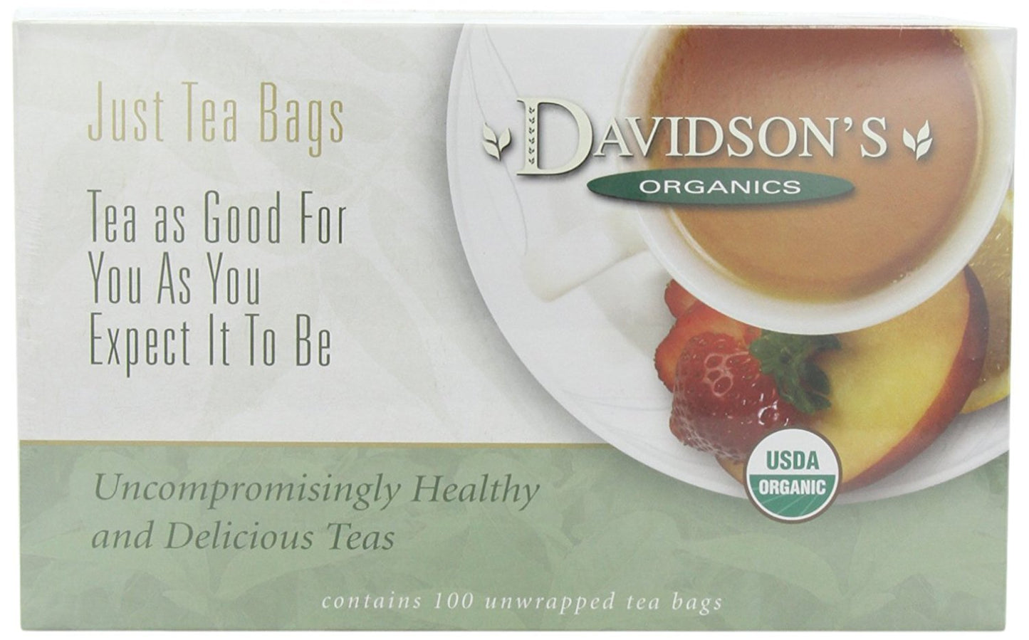 Davidsons Tea Darjeeling 100-Count Tea Bags, Model 226, Pack of 1
