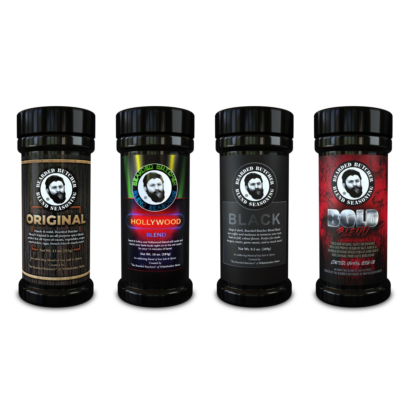 Bearded Butchers Scott’S Sleigh Stash Holiday Gift Box – 12-Pack Seasoning Sampler, 4 Pack Shaker Bundle, Summer Sausages & High Protein Biltong Snacks For Grilling, Smoky Aroma, Bbq & Meat Lovers