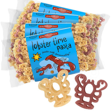 Pastabilities Fun Shaped Pasta for Kids - Lobster Pasta - Seafood Animal Theme, Non-GMO Natural Wheat Pasta, All-Natural, Kosher