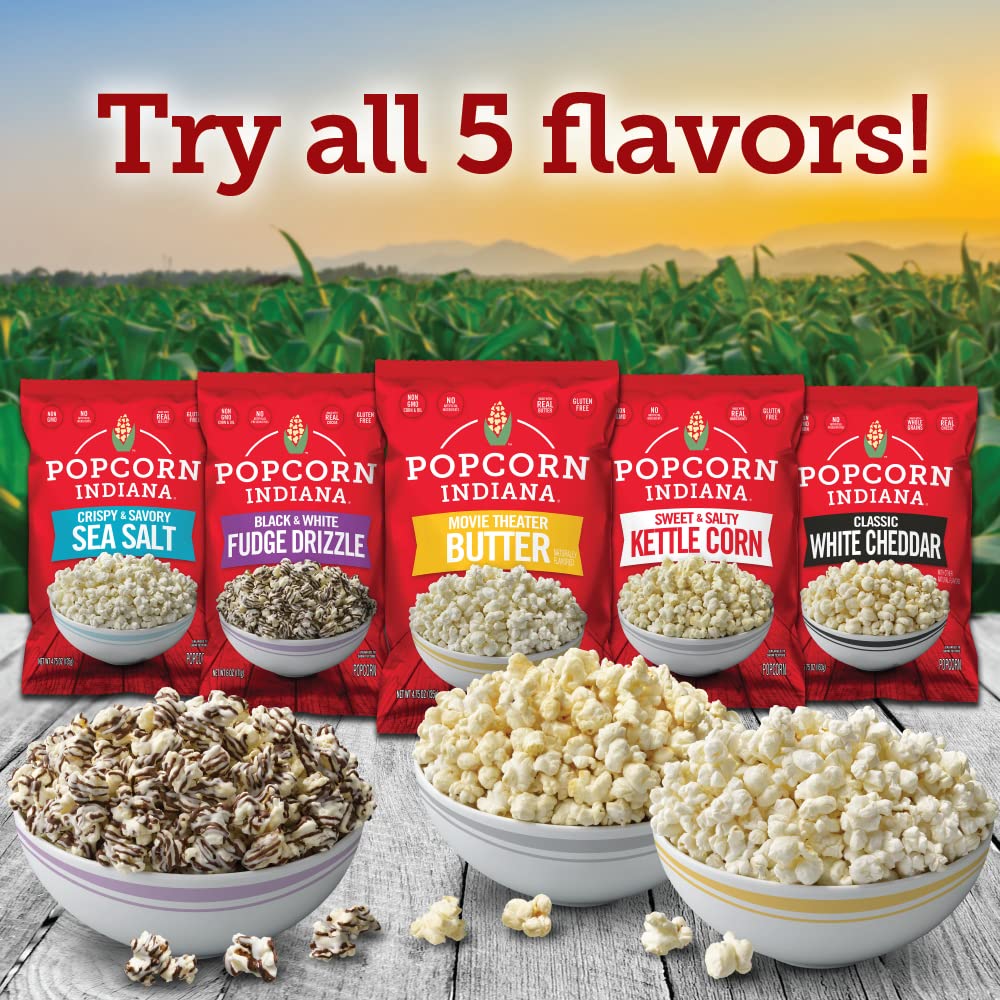 Popcorn Indiana Classic White Cheddar (6 Count - 1.7 Oz Each)