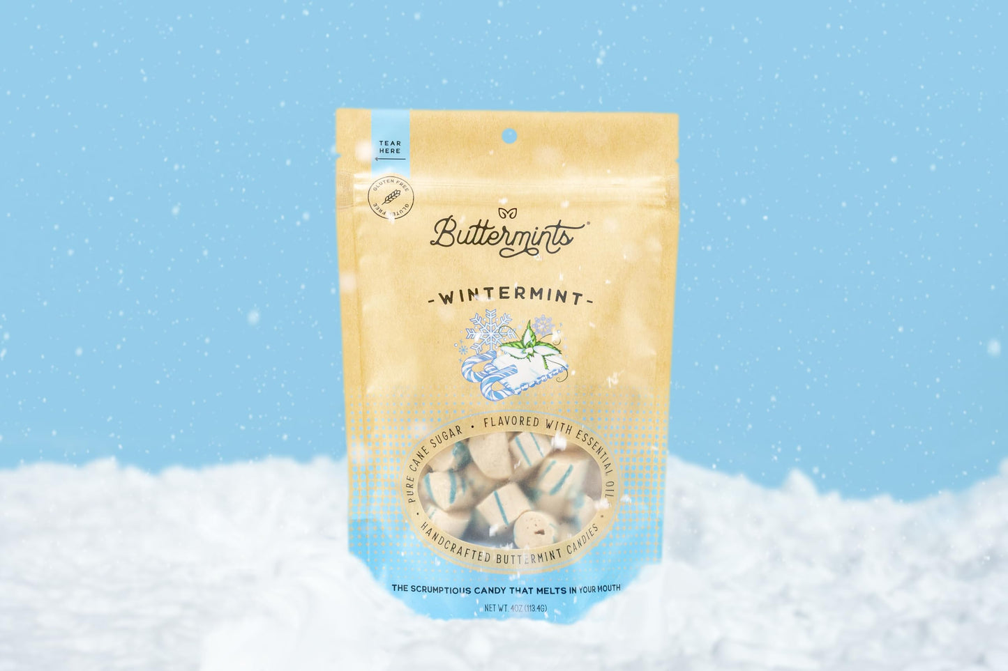 Buttermints Wintermint, Butter Mints Gluten-Free Candy Soft Butter Taste, Unexpectedly Scrumptious (4 Servings)