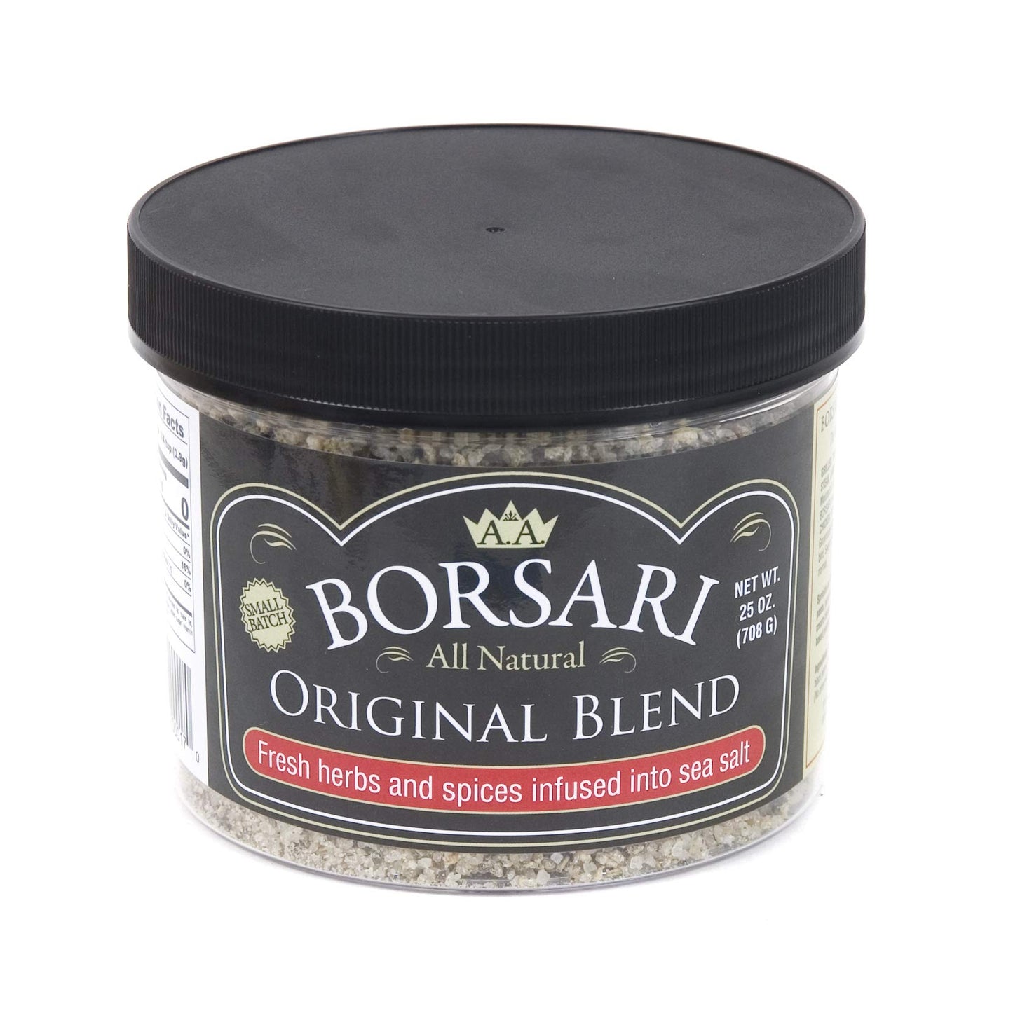 BORSARI Gourmet Seasoned Salt Blend - All Natural Cooking Seasoning - 25oz